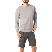 CALIDA Herren Sweatshirt grau Baumwolle meliert von CALIDA