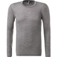 CALIDA Herren Longsleeve grau Seide unifarben von CALIDA