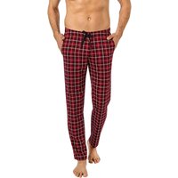 CALIDA Herren Pyjamahose rot Baumwolle Kariert von CALIDA