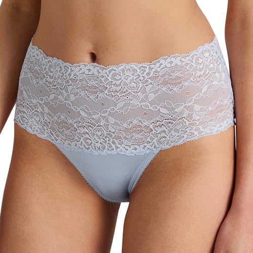CALIDA Sensual Secrets Slip Damen, High-Waist, breiter, transparenter Spitzenbund von CALIDA