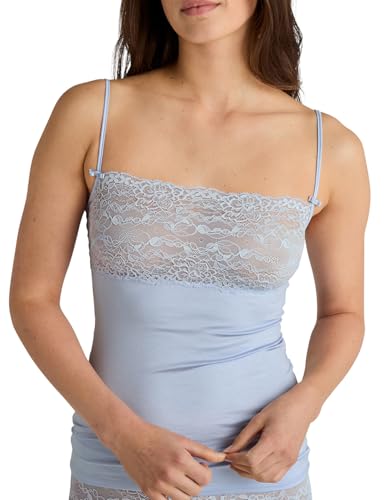 CALIDA Sensual Secrets Spaghetti-Top Damen, Brustbereich komplett aus zarter, semitransparenter Spitze, verstellbare Träger von CALIDA