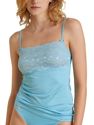 CALIDA Sensual Secrets Spaghetti-Top mit breitem Spitzensaum Damen von CALIDA