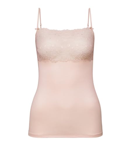 CALIDA Sensual Secrets Spaghetti-Top Damen, Brustbereich komplett aus zarter, semitransparenter Spitze, verstellbare Träger von CALIDA