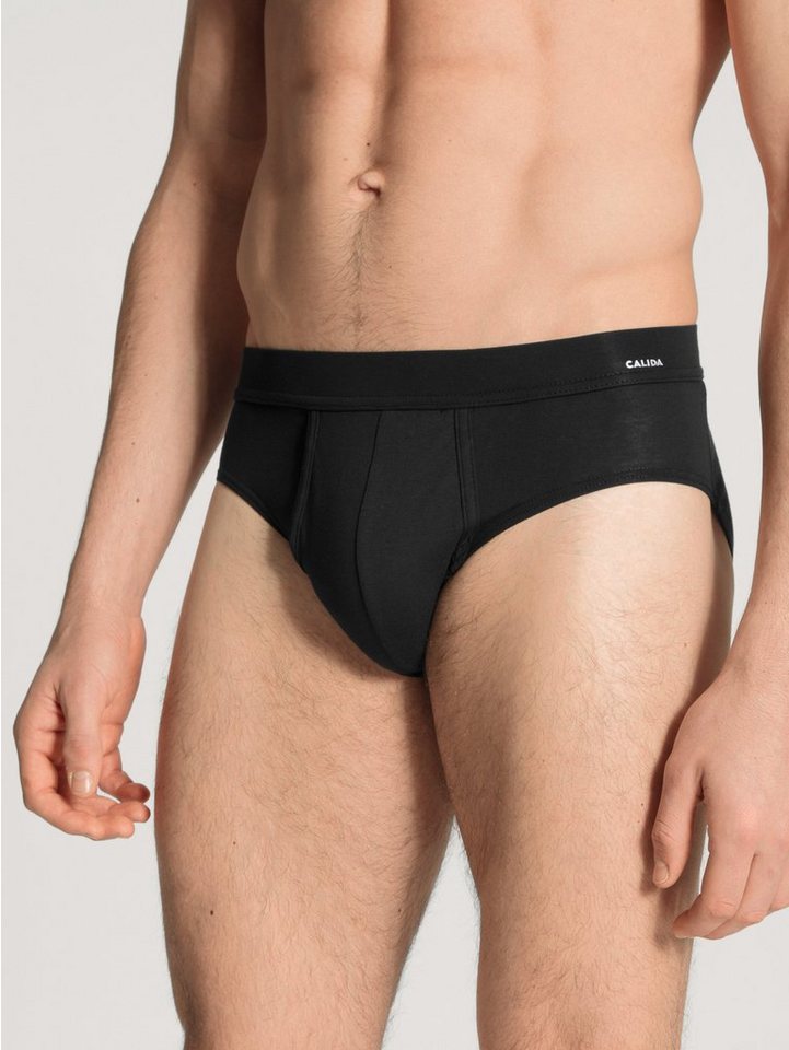 CALIDA Slip Cotton Code Baumwoll-Mix, elastisch, mit Eingriff, weich von CALIDA