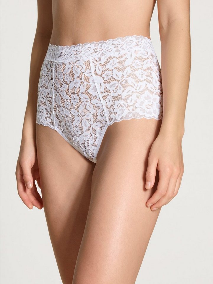 CALIDA High-Waist-Slip Natural Comfort Lace weiche, verspielte Spitze, elastisch, extrabreiter Bund, bequem von CALIDA