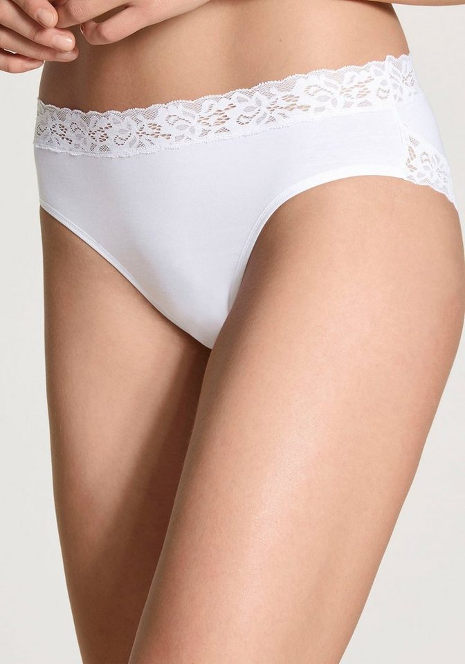 CALIDA Slip Natural Comfort Lace verspielte Spitze, Regular-Cut, elastischer Single Jersey, weich von CALIDA