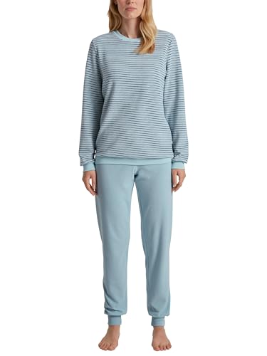 CALIDA Soft Dreams Bündchen-Pyjama Damen, Frottee-Qualität aus Baumwollmix von CALIDA