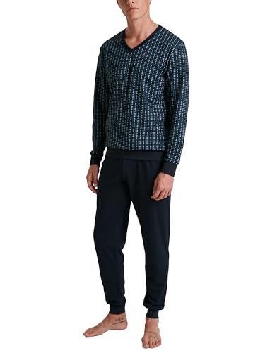 CALIDA Cotton Special Bündchen-Pyjama Herren, aus 100% Baumwolle von CALIDA