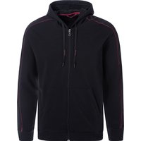 CALIDA Herren Sweatjacke schwarz Baumwolle & Mix unifarben von CALIDA