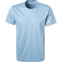 CALIDA Herren T-Shirt blau Baumwolle unifarben von CALIDA