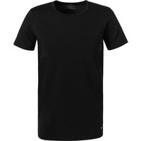 CALIDA Herren T-Shirt schwarz Baumwolle unifarben von CALIDA