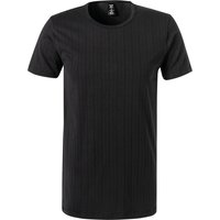 CALIDA Herren T-Shirt schwarz Baumwolle unifarben von CALIDA