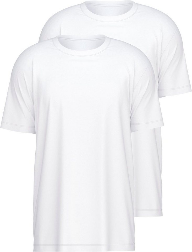 CALIDA T-Shirt Natural Benefit (2er Pack) Modern Fit, Single Jersey, Kurzarm, Rundhals-Ausschnitt von CALIDA
