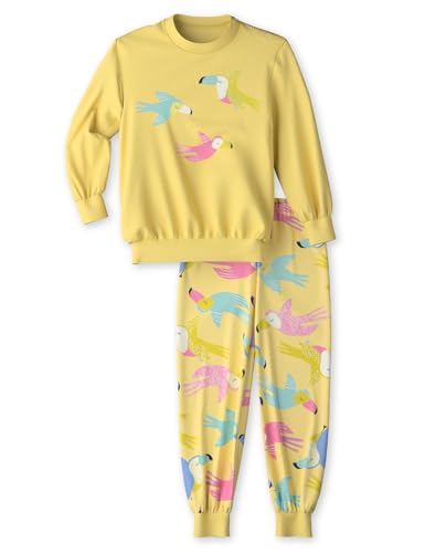 CALIDA Toddlers Bündchen-Pyjama Kinder, aus 100% weicher Bio Baumwolle, weiche Bündchen für zusätzliche Wärme, pflegeleicht von CALIDA