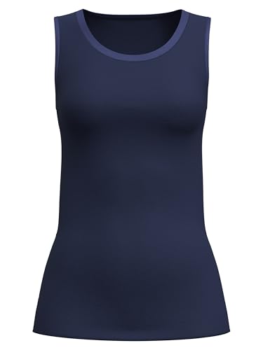 CALIDA True Confidence Tank-Top Damen, aus Merinowolle und Seide, wärmend, temperaturausgleichend und geruchsneutralisierend, Feinripp von CALIDA