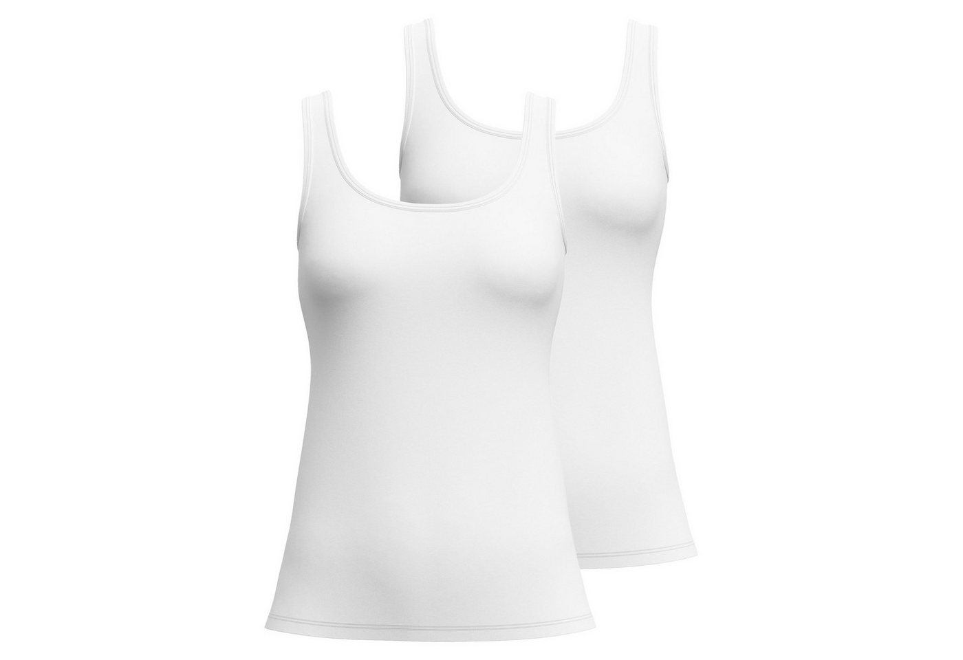 CALIDA Unterhemd Damen Unterhemd 2er Pack Baumwolle (Packung, 2er Pack) von CALIDA