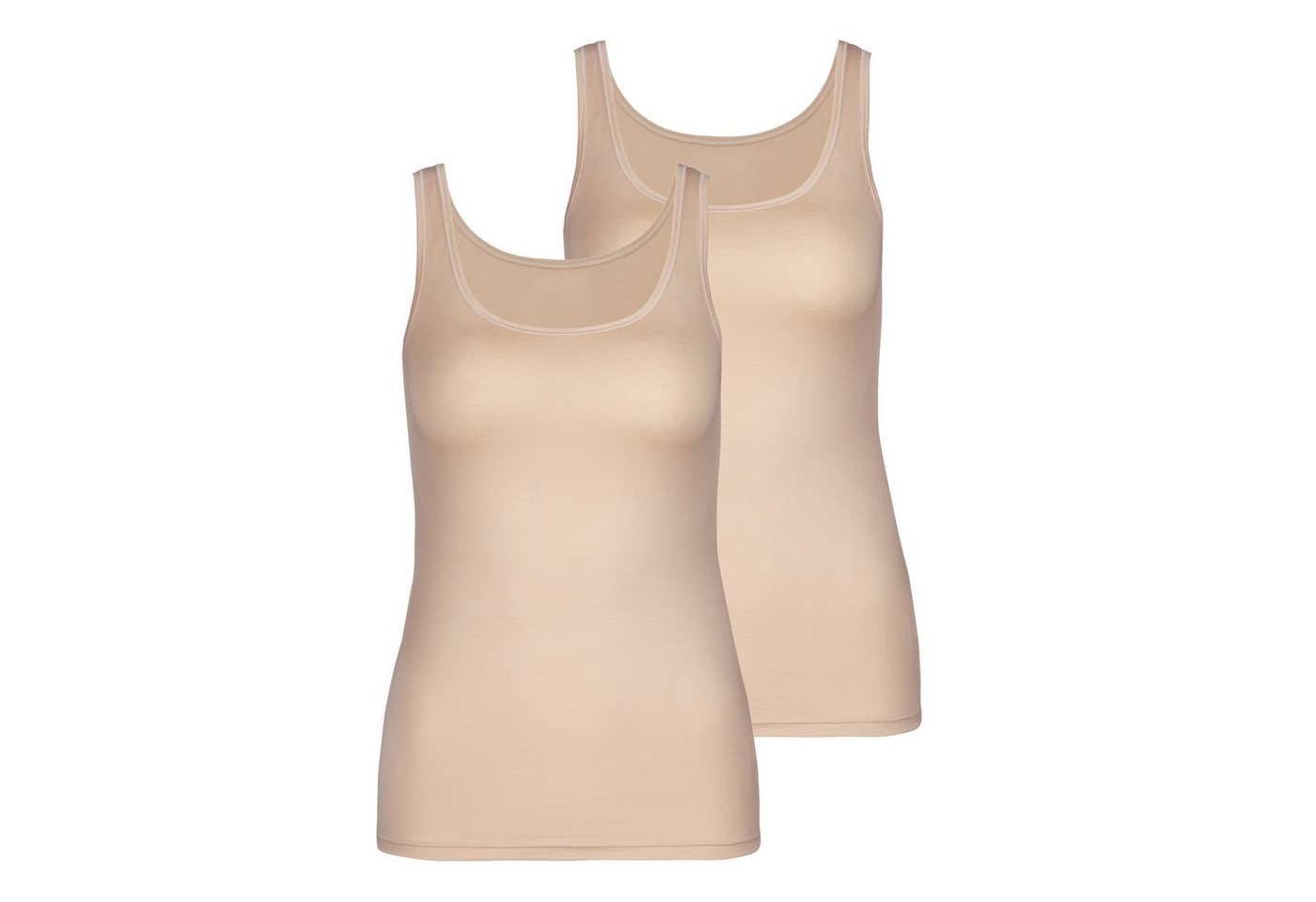 CALIDA Unterhemd Damen Unterhemd 2er Pack Baumwollmischung (Packung, 2er Pack) von CALIDA