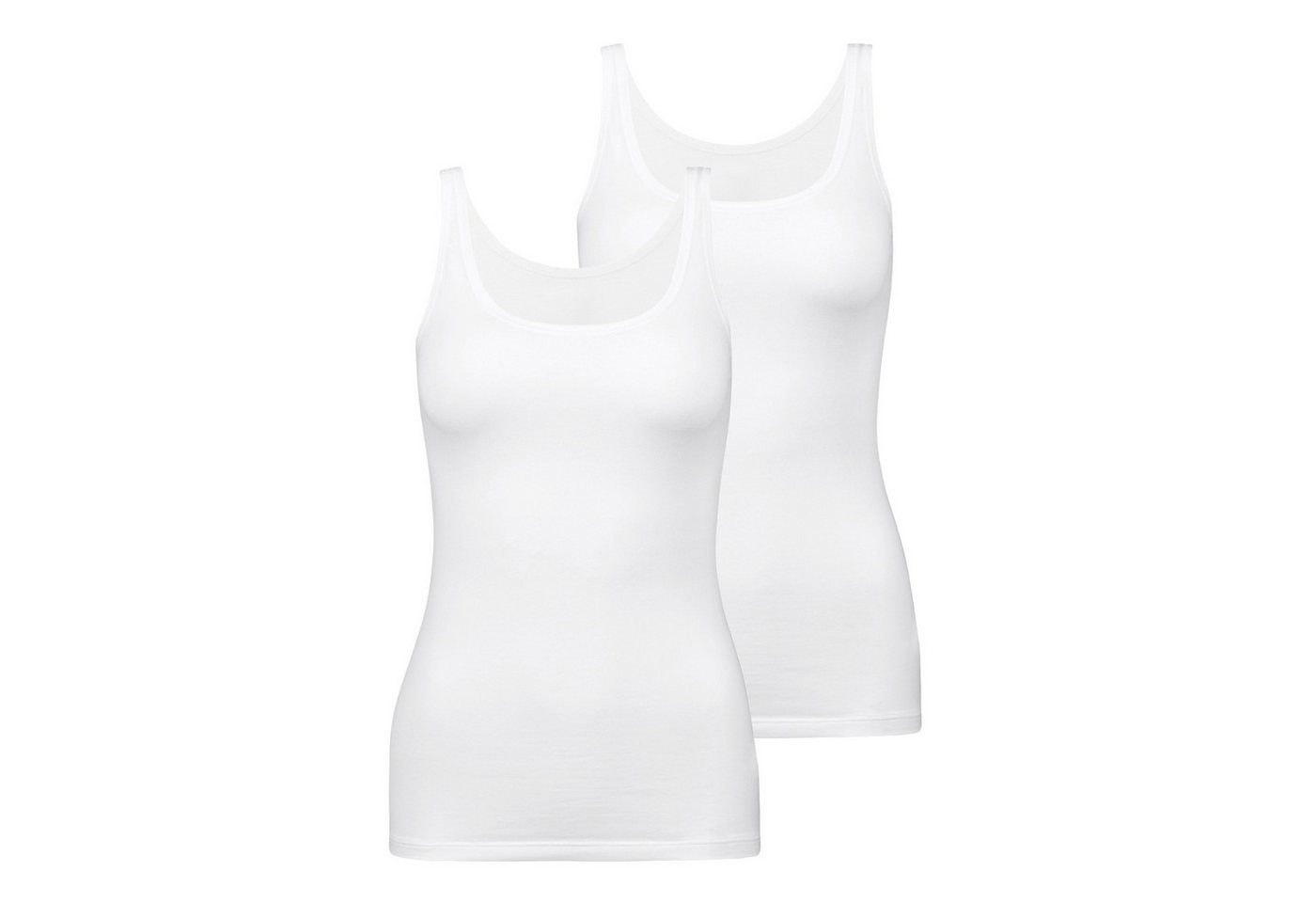 CALIDA Unterhemd Damen Unterhemd 2er Pack Baumwollmischung (Packung, 2er Pack) von CALIDA