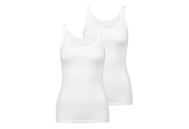 CALIDA Unterhemd Damen Unterhemd 2er Pack Baumwollmischung (Packung, 2er Pack) von CALIDA