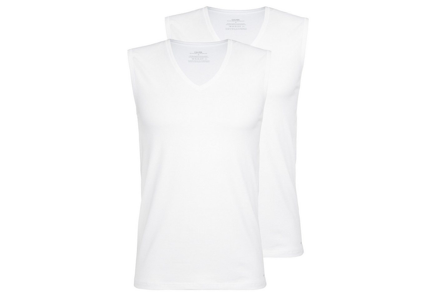 CALIDA Unterhemd Herren T-Shirt 2er Pack Baumwolle (Packung, 2er Pack) von CALIDA