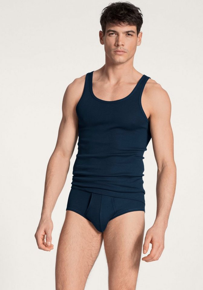 CALIDA Tanktop Twisted Cotton Pure Cotton, Feinripp-Qualität, Rundhals-Ausschnitt von CALIDA