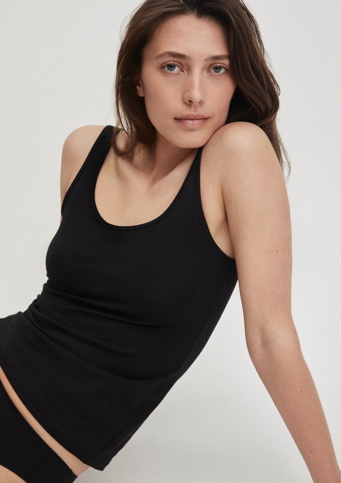 CALIDA Tanktop Essential Cotton Baumwoll-Mix, Single Jersey, elastisch, Rundhalsausschnitt von CALIDA