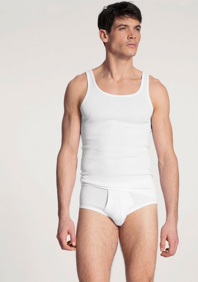 CALIDA Tanktop Twisted Cotton Pure Cotton, Feinripp-Qualität, Rundhals-Ausschnitt von CALIDA