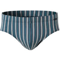 CALIDA Herren Slip blau Baumwolle Gestreift von CALIDA