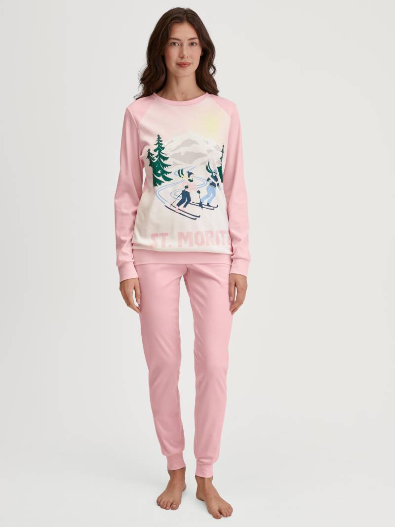 CALIDA - WOMEN Pyjamas with cuff sorbet rose - Gr. - L von CALIDA