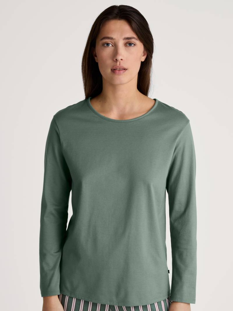 CALIDA - WOMEN Shirt long-sleeve laurel green - Gr. - M von CALIDA