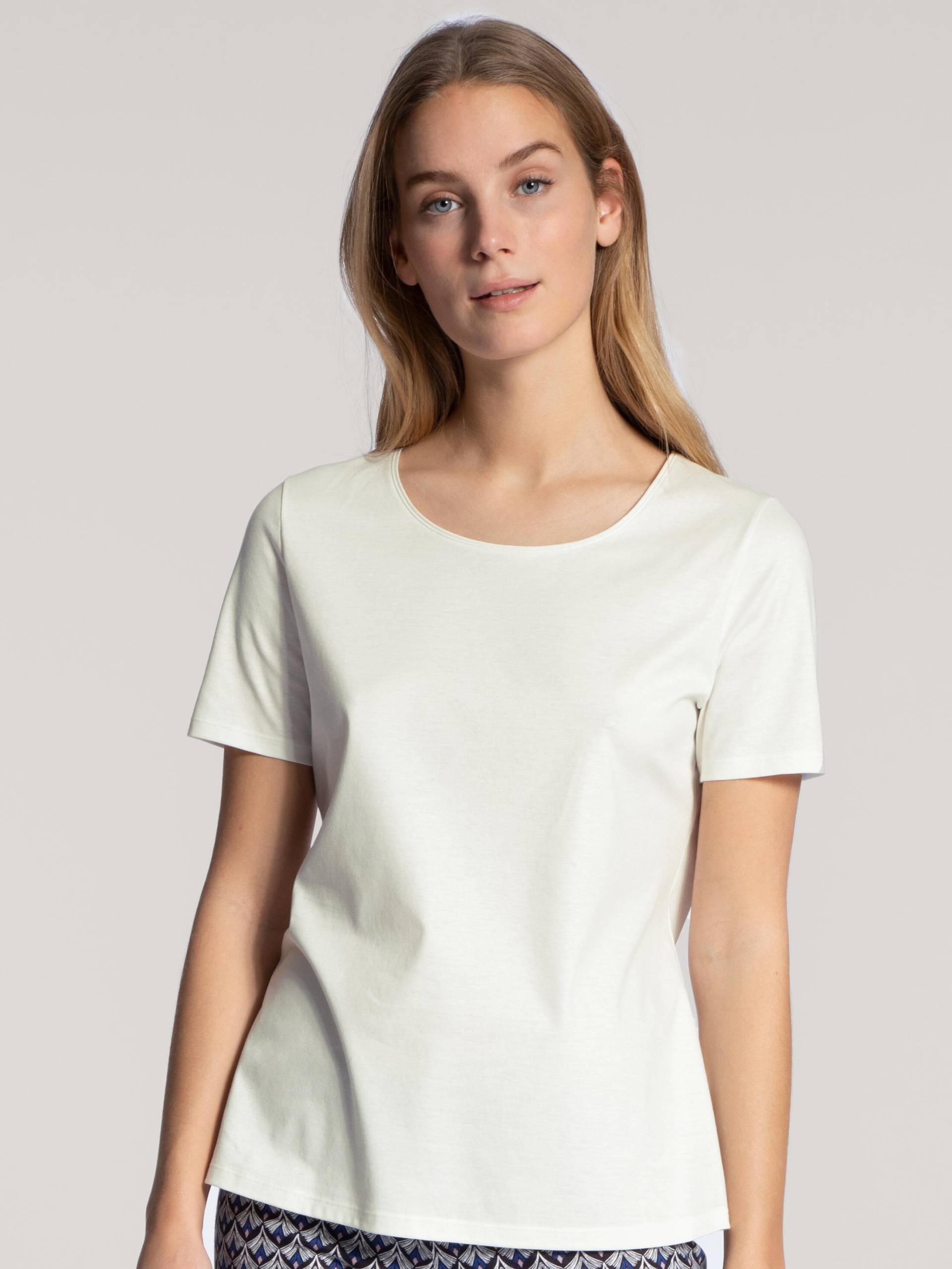 CALIDA - WOMEN Shirt short-sleeve star white - Gr. - L von CALIDA