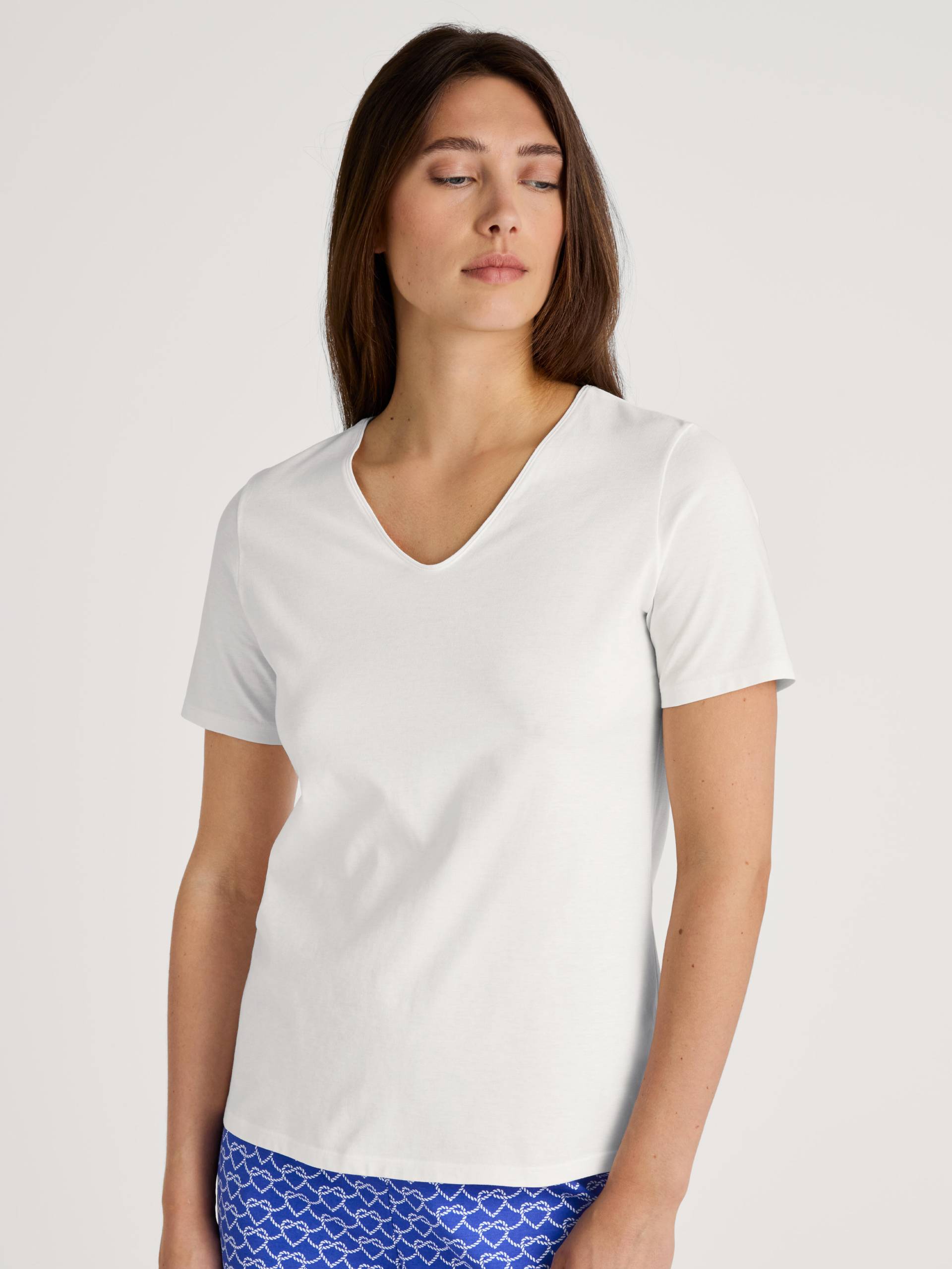 CALIDA - WOMEN Shirt short-sleeve star white - Gr. - XS von CALIDA