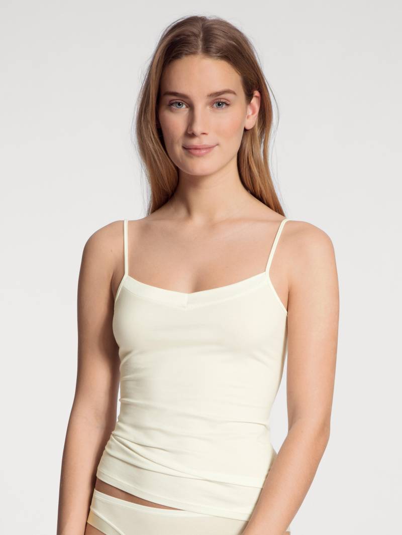 CALIDA - WOMEN Spaghetti top alabaster cr�me - Gr. - L von CALIDA