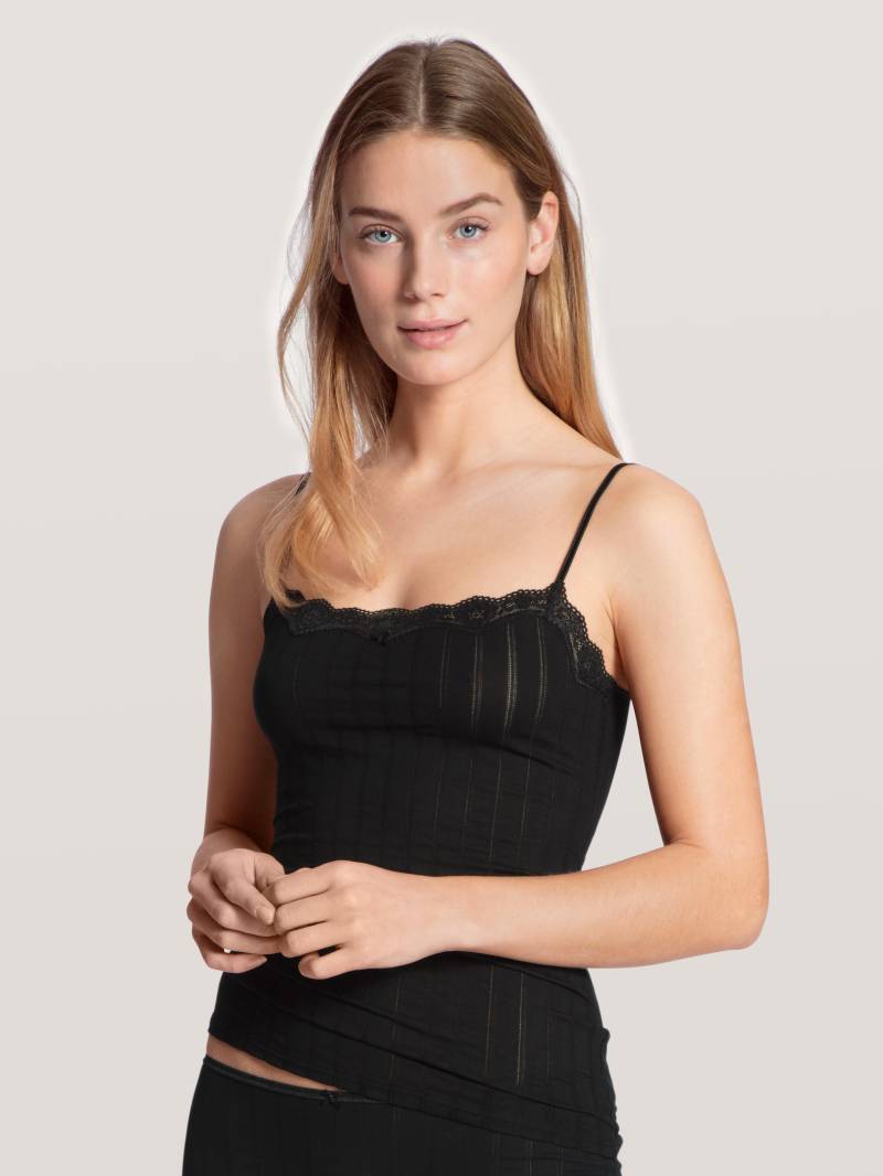CALIDA - WOMEN Spaghetti top black - Gr. - L von CALIDA