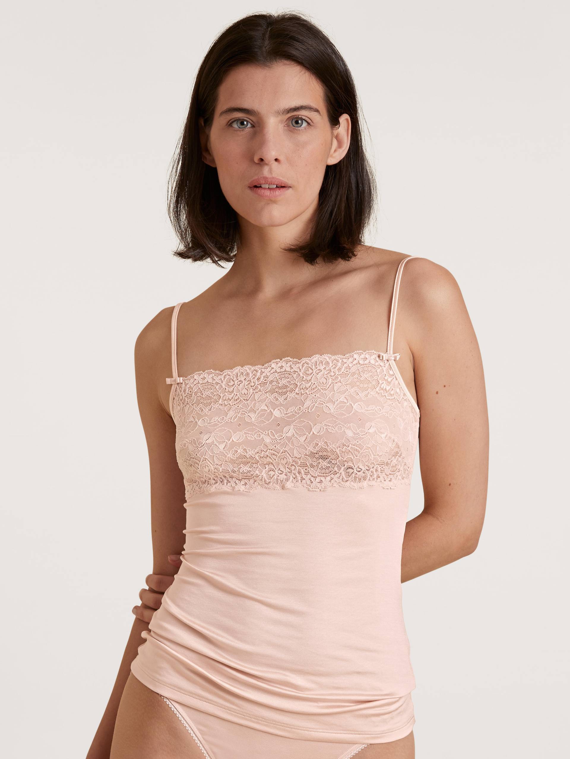 CALIDA - WOMEN Spaghetti top lace parfait pink - Gr. - M von CALIDA
