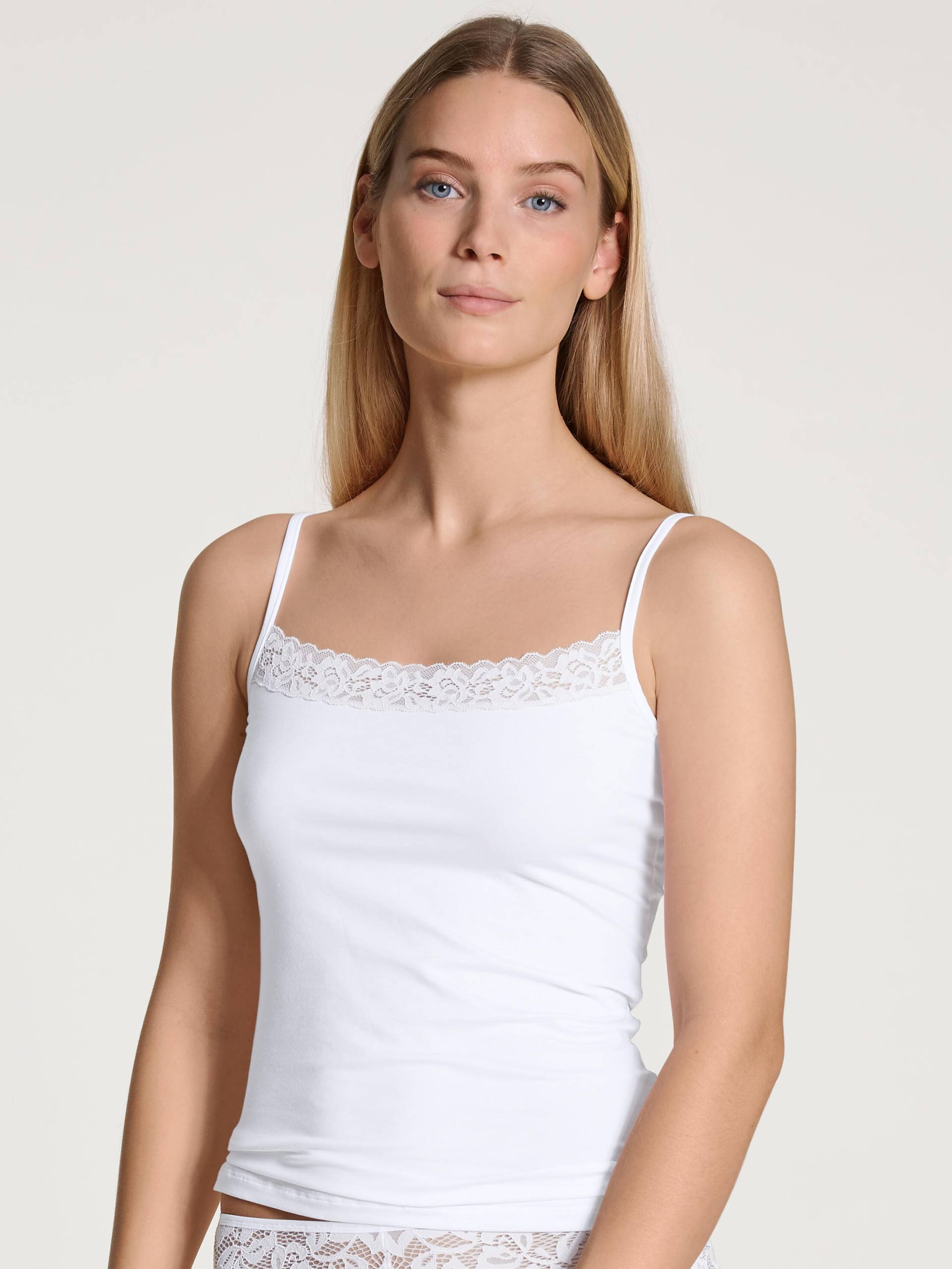 CALIDA - WOMEN Spaghetti top white - Gr. - L von CALIDA