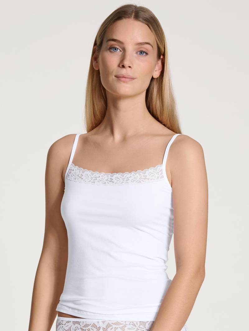 CALIDA - WOMEN Spaghetti top white - Gr. - L von CALIDA