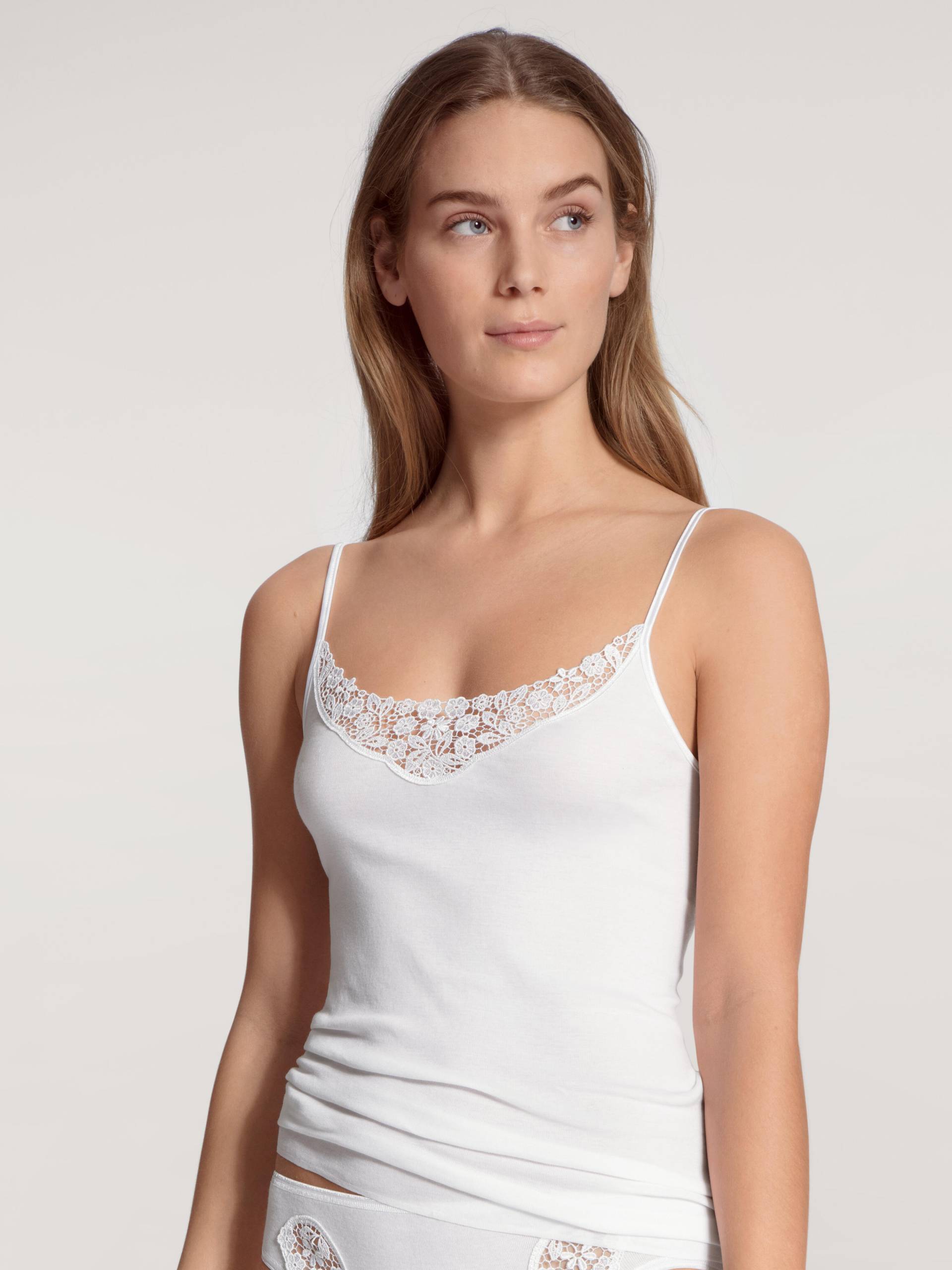 CALIDA - WOMEN Spaghetti top white - Gr. - M von CALIDA