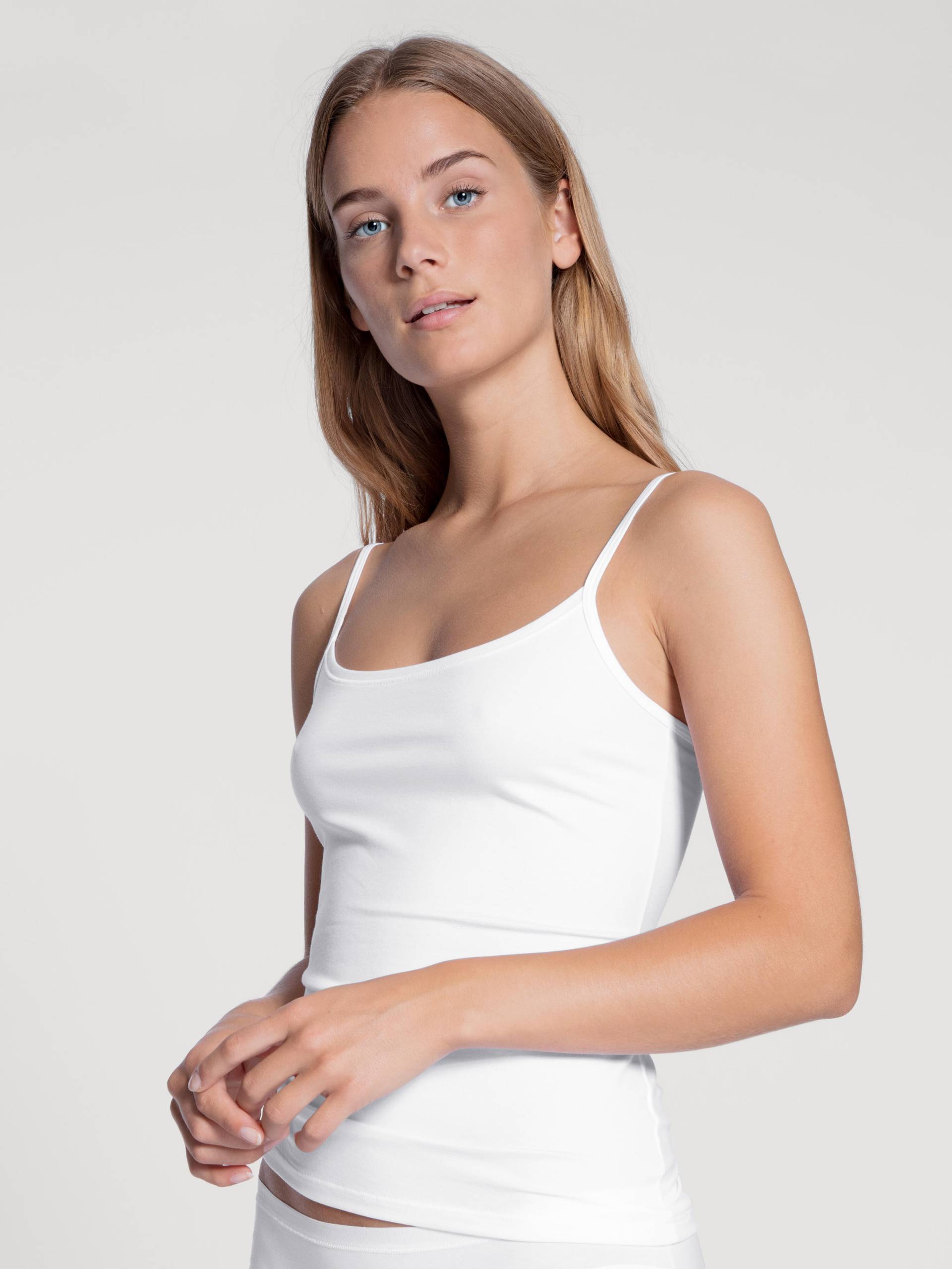 CALIDA - WOMEN Spaghetti top white - Gr. - M von CALIDA
