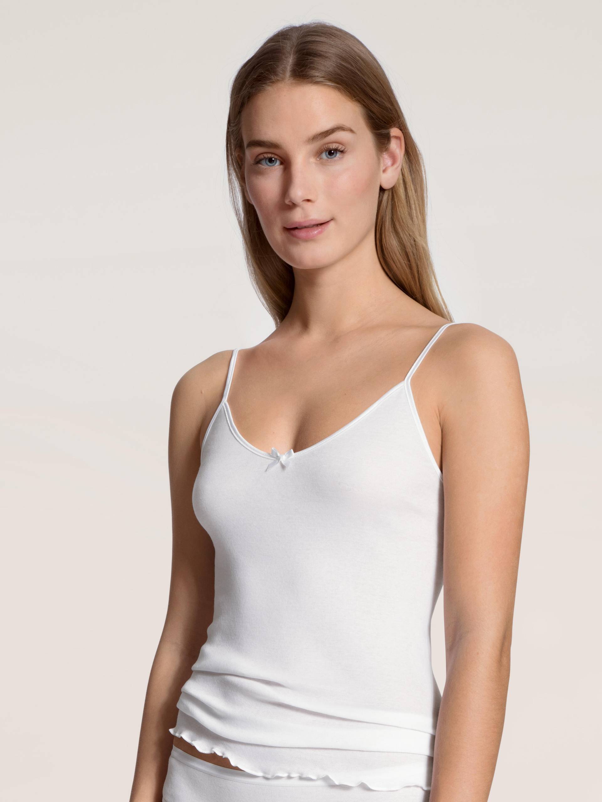 CALIDA - WOMEN Spaghetti top white - Gr. - S von CALIDA