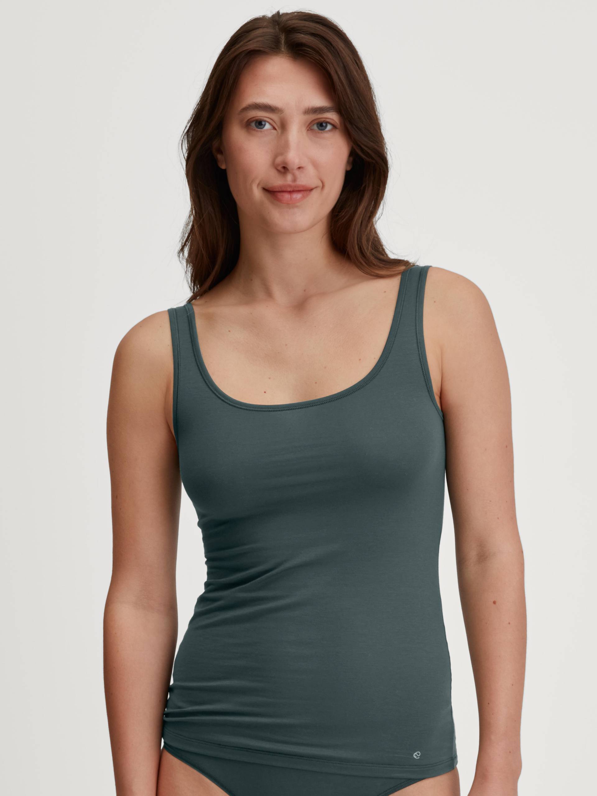 CALIDA - WOMEN Tank top deep emerald green - Gr. - XS von CALIDA