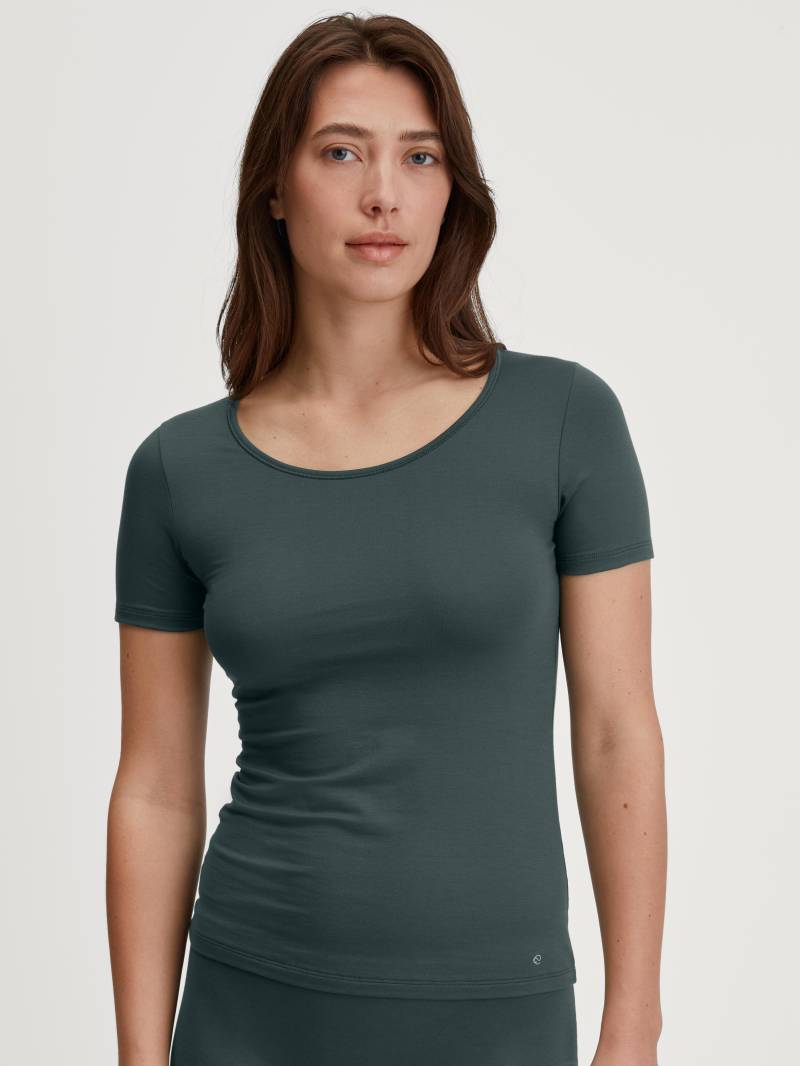 CALIDA - WOMEN Top short-sleeve deep emerald green - Gr. - XS von CALIDA