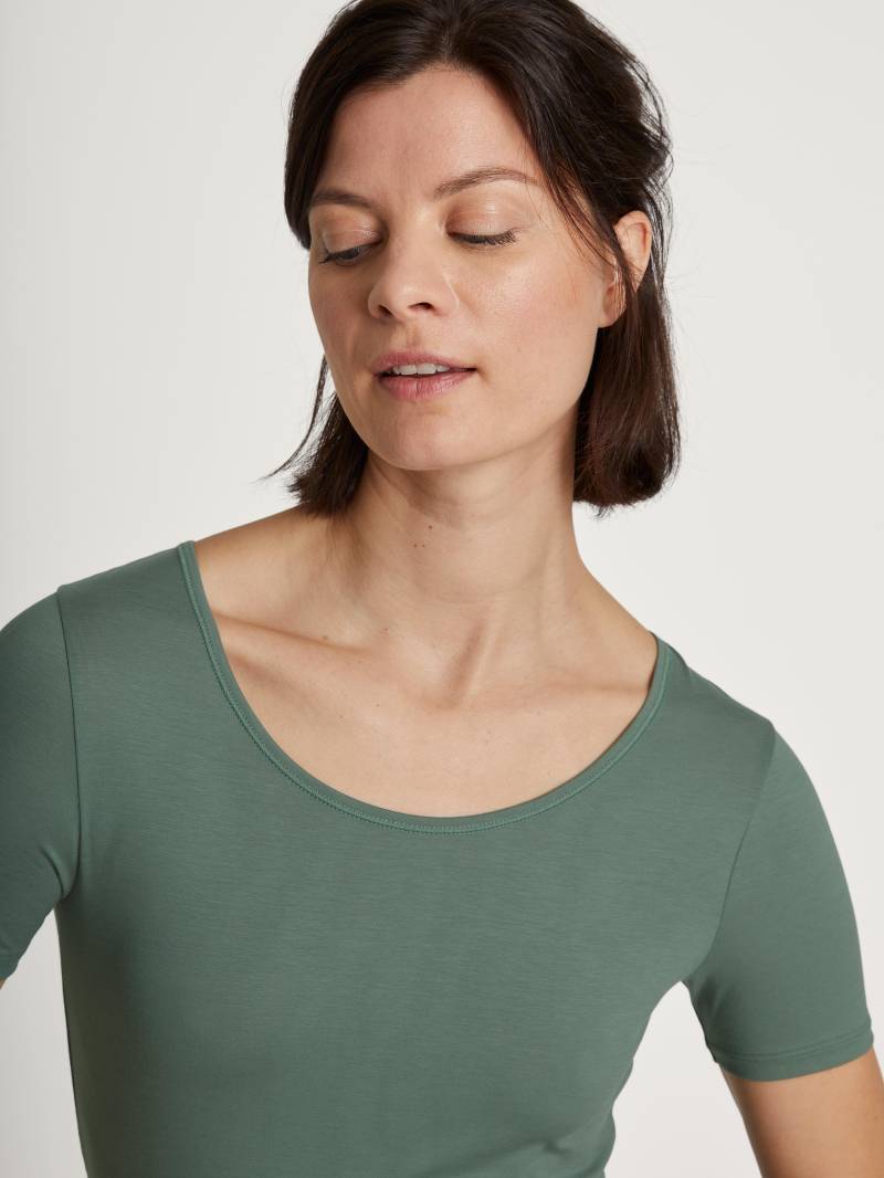 CALIDA - WOMEN Top short-sleeve laurel green - Gr. - XS von CALIDA