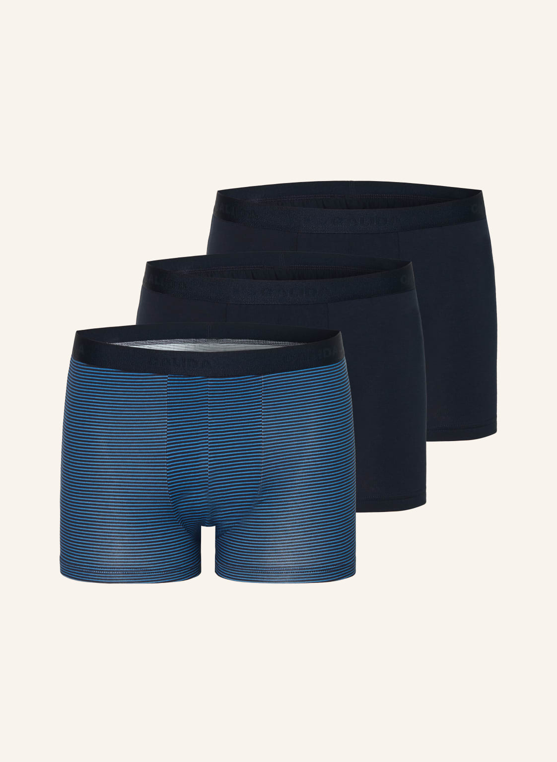 Calida 3er-Pack Boxershorts Natural Benefit blau von CALIDA