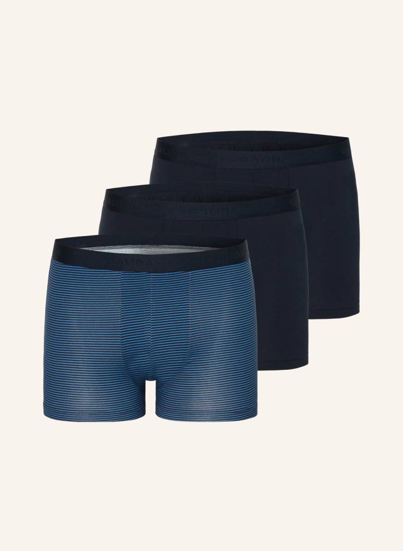 Calida 3er-Pack Boxershorts Natural Benefit blau von CALIDA