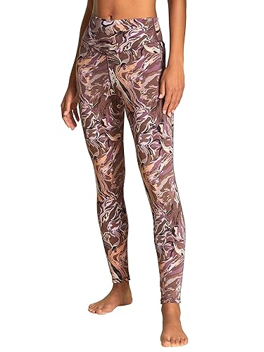 Calida Damen 100% Nature Relax Leggings, Truffle Brown Print, 44-46 von CALIDA