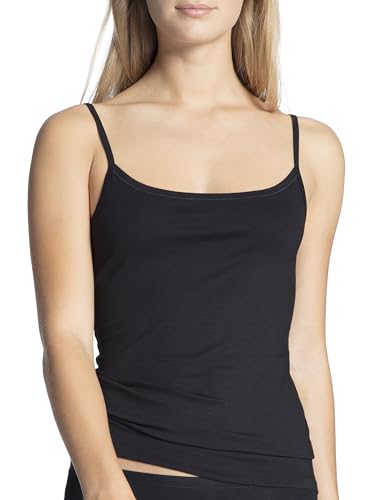 CALIDA Natural Comfort Spaghetti-Top Damen, aus hochwertiger Baumwolle, verstellbare Träger von CALIDA