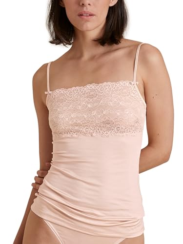 CALIDA Sensual Secrets Spaghetti-Top Damen, Brustbereich komplett aus zarter, semitransparenter Spitze, verstellbare Träger von CALIDA