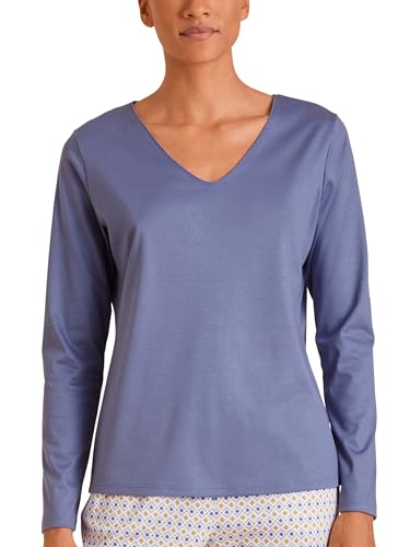 CALIDA Favourites Trend 1 Langarm-Shirt, V-Neck Damen von CALIDA