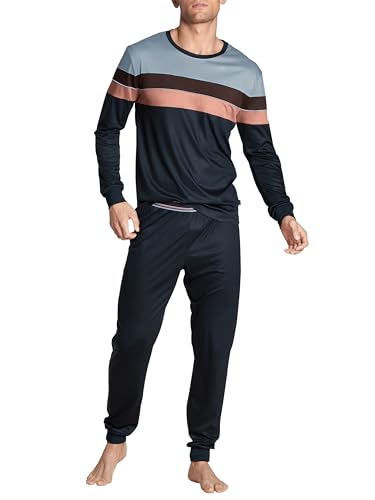 CALIDA 100% Nature Night Bündchen-Pyjama, Cradle to Cradle Certified® Herren von CALIDA